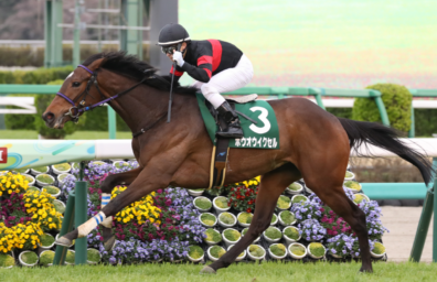 生産馬 ホウオウイクセル号 フラワーC(G3)優勝
