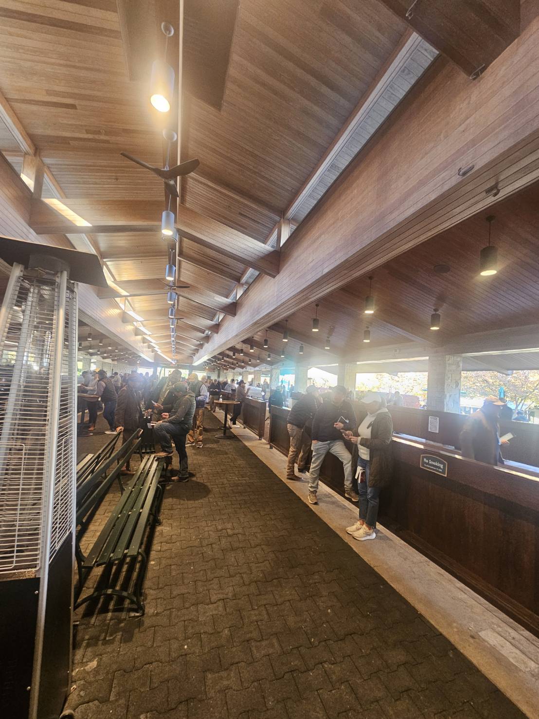 パレードリンクの内側の馬を見る場所